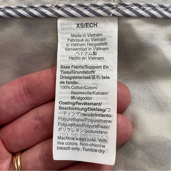 J Crew Barn Jacket Rain Utility Leopard Print Coat Brown Black Ivory Size XS - Picture 14 of 16